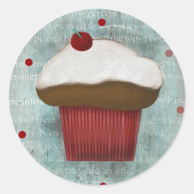 Chocolate vanilla cupcake stickers (Front)
