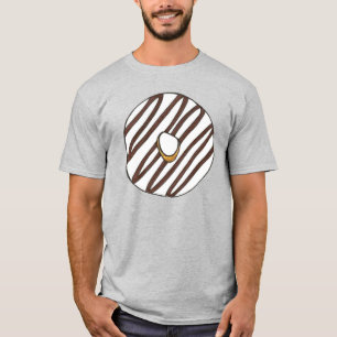 Chocolate Vanilla Zebra Stripe Doughnut Doughnut T T-Shirt