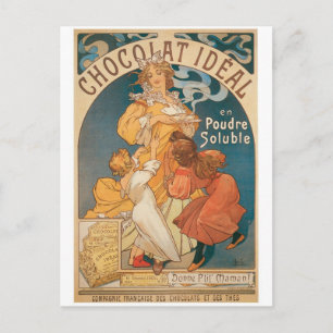 Chocolate ~ Vintage Hot Chocolate Drink Ad Postcard