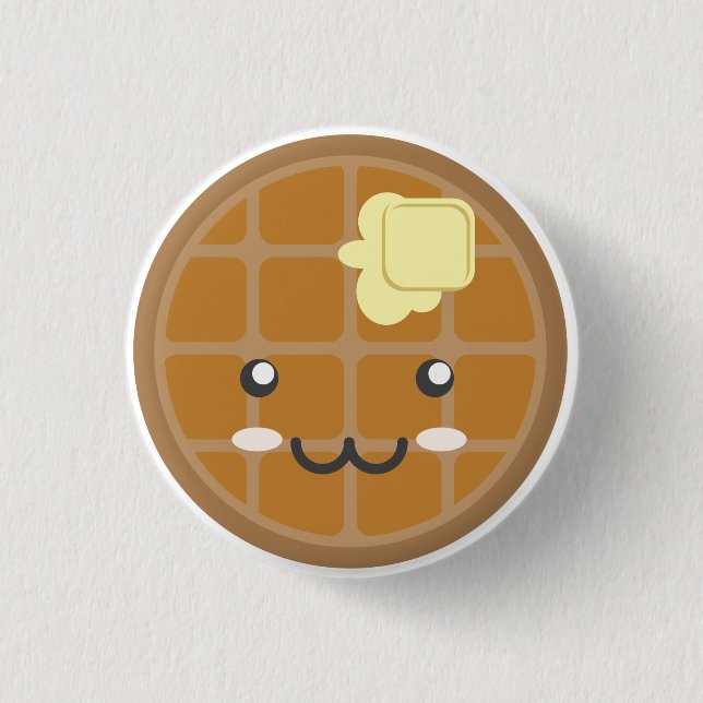 Chocolate Waffle 3 Cm Round Badge (Front)
