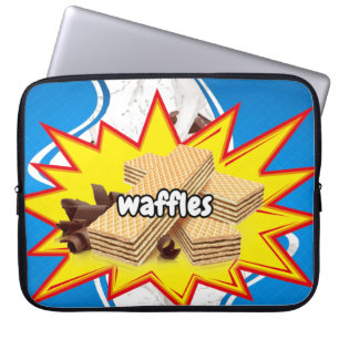 Chocolate Waffle Wafer Laptop Bag