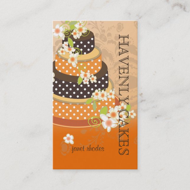 Chocolate Wedding Cake/Bakery/pâtisserie Business Card (Front)