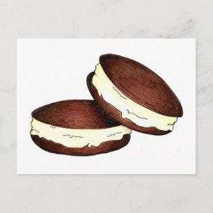 Chocolate Whoopie Pies Pie Maine PA Dutch Foodie Postcard