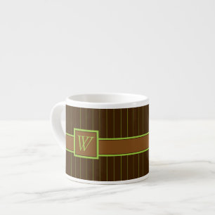 Chocolate with Lime Pinstripes Speciality Mug