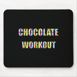 Chocolate Workout Easter Eggs Mouse Pad