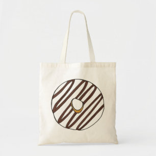 Chocolate Zebra Stripe Doughnut Doughnut Foodie To Tote Bag