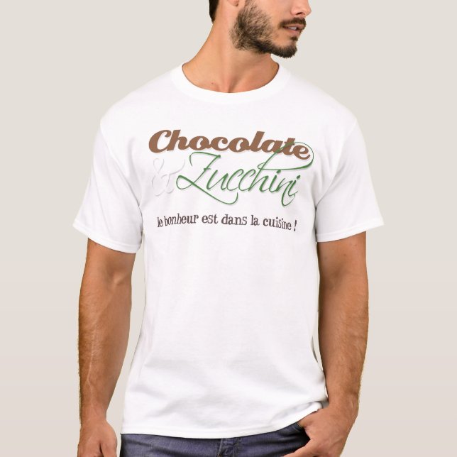 Chocolate & Zucchini Shirt For Him (Front)