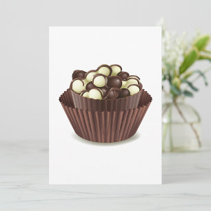 Chocolates Cup Invitations