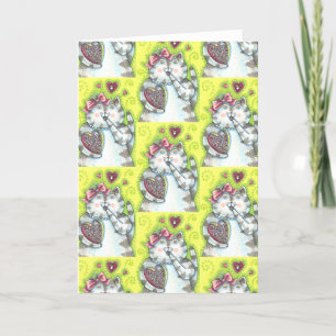 CHOCOLATES FROM KITTEN'S SECRET ADMIRER, VALENTINE HOLIDAY CARD