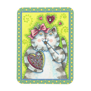 CHOCOLATES FROM KITTEN'S SECRET ADMIRER, VALENTINE MAGNET