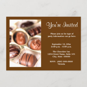 Chocolates Invitations