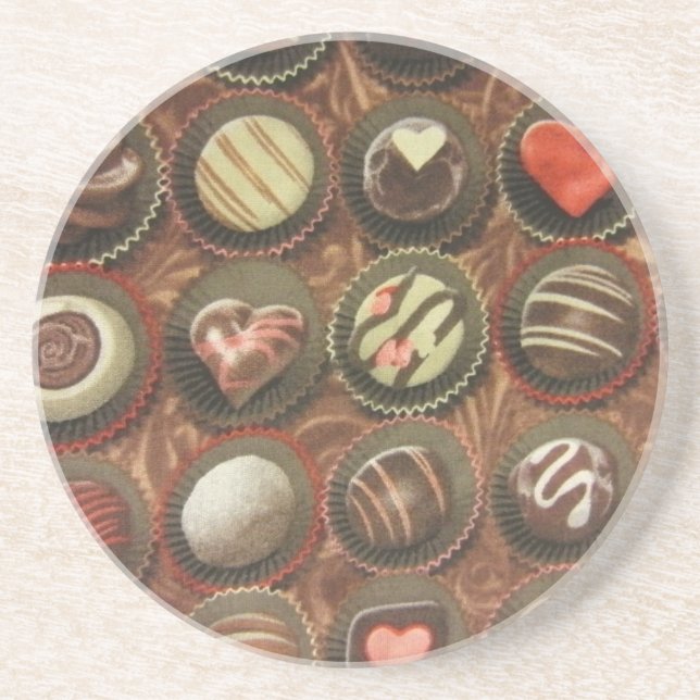 Chocolates & Truffles Coaster (Front)