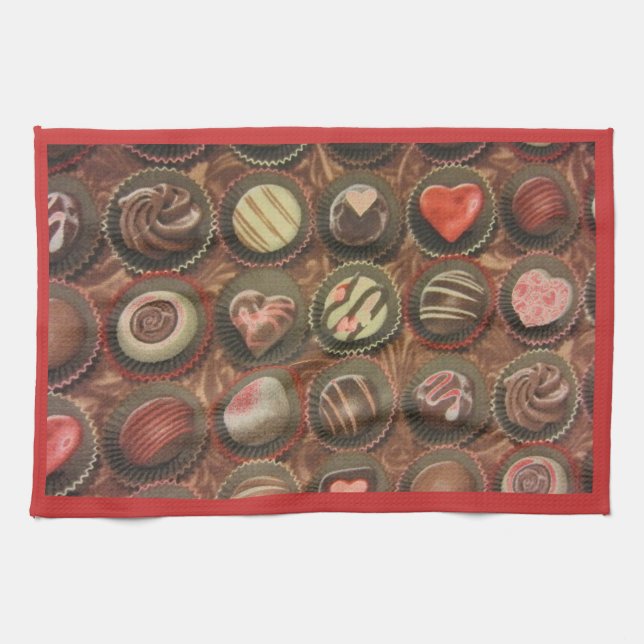 Chocolates & Truffles Tea Towel (Horizontal)