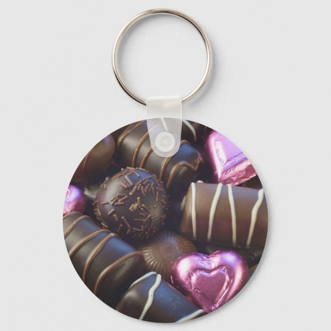 chocolates with pink foil key ring (Front)