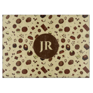 Chocolatier and Pastry Chef Candy Chocolates Cutting Board