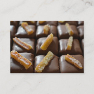Chocolatier Chocolate Bon Bon Candy Shop Foodie Business Card