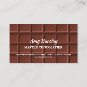 Chocolatier Custom QR Business Card