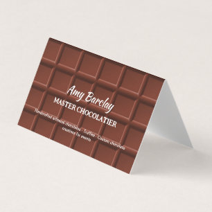 Chocolatier Custom QR Business Card