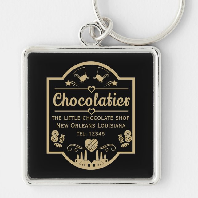 Chocolatier Maker Key Ring (Front)