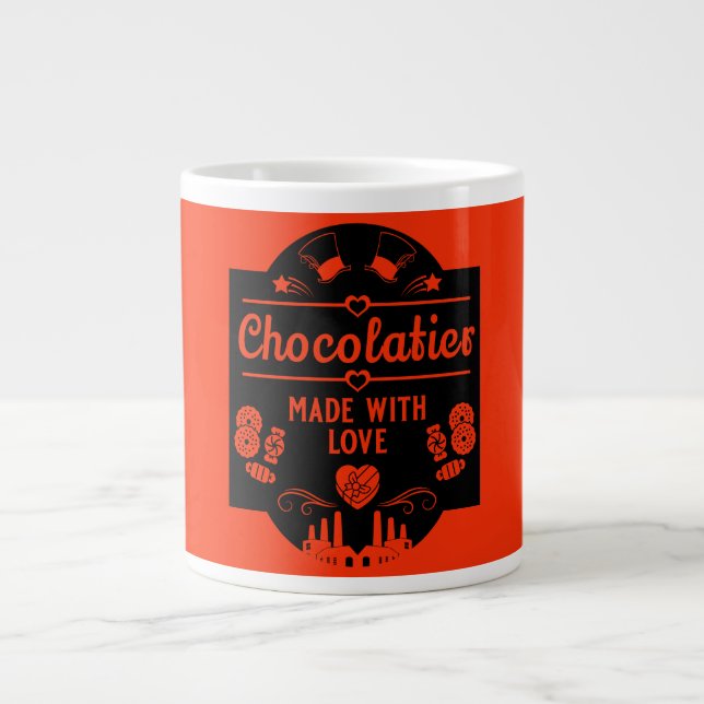 Chocolatier Maker Large Coffee Mug (Front)