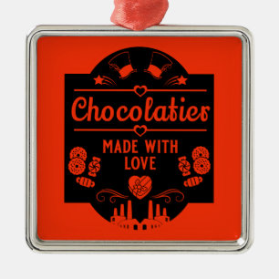 Chocolatier Maker Metal Ornament