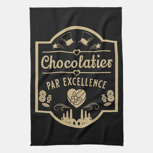 Chocolatier Maker Tea Towel (Vertical)