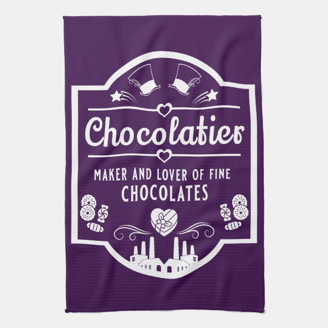 Chocolatier Maker Tea Towel (Vertical)