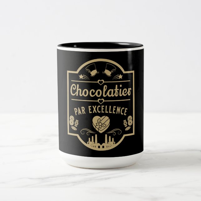 Chocolatier Maker Two-Tone Coffee Mug (Center)