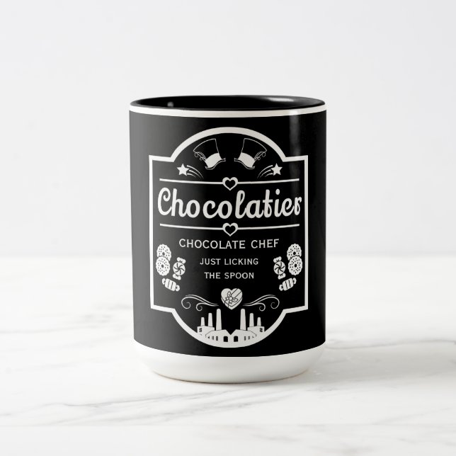 Chocolatier Maker Two-Tone Coffee Mug (Center)