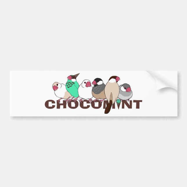 Chocomint Bird Bumper Sticker (Front)