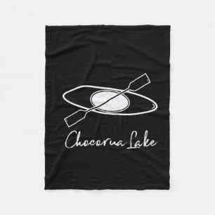 Chocorua Lake New Hampshire Kayak Kayaking Boating Fleece Blanket