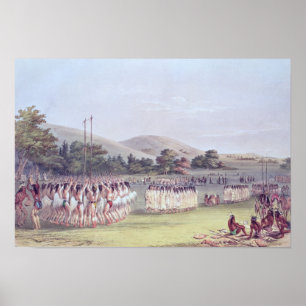 Choctaw Ball-Play Dance, 1834-35 Poster