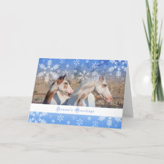 Choctaw Mare and Foal - 5x7 Holiday Card