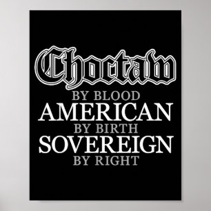 Choctaw Native American Indian Poster