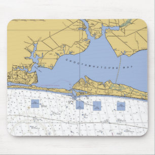 Choctawhatchee Bay, FL Nautical Chart Mouse Pad
