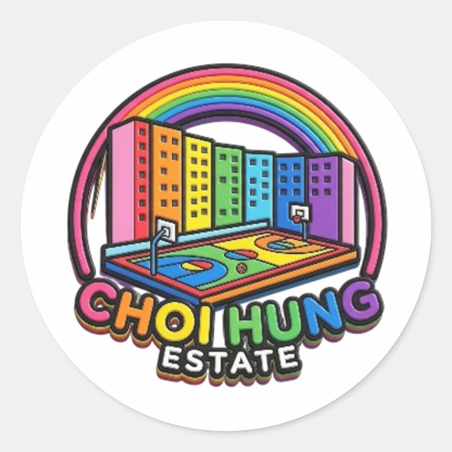 CHOI HUNG ESTATE CLASSIC ROUND STICKER (Front)