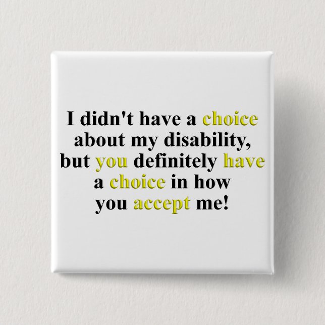 Choice 15 Cm Square Badge (Front)