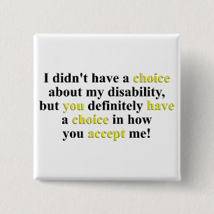 Choice 15 Cm Square Badge