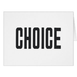 CHOICE  80s Style  Body Politic Statement