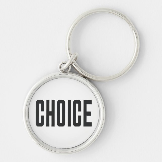 CHOICE  80s Style  Body Politic Statement Key Ring (Front)