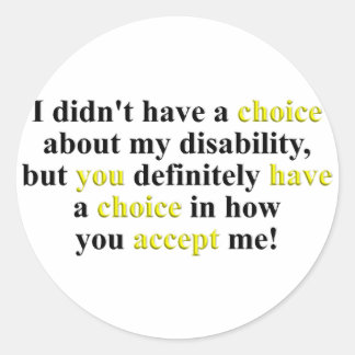 Choice Classic Round Sticker