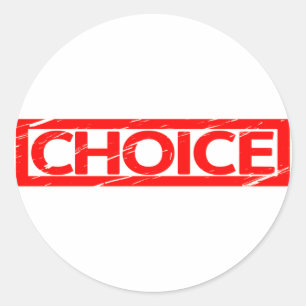 Choice Stamp Classic Round Sticker