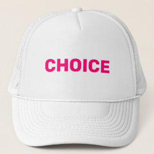 Choice women’s pro choice abortion rights pink trucker hat