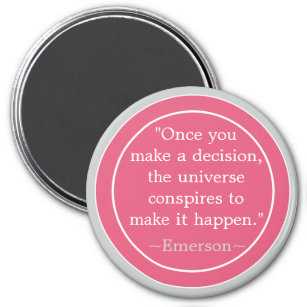 Choices Emerson Inspirational Quote Magnet
