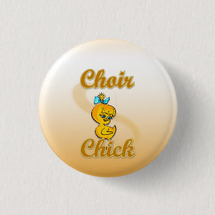 Choir Chick 3 Cm Round Badge