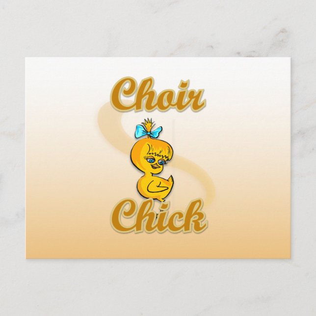 Choir Chick Postcard (Front)