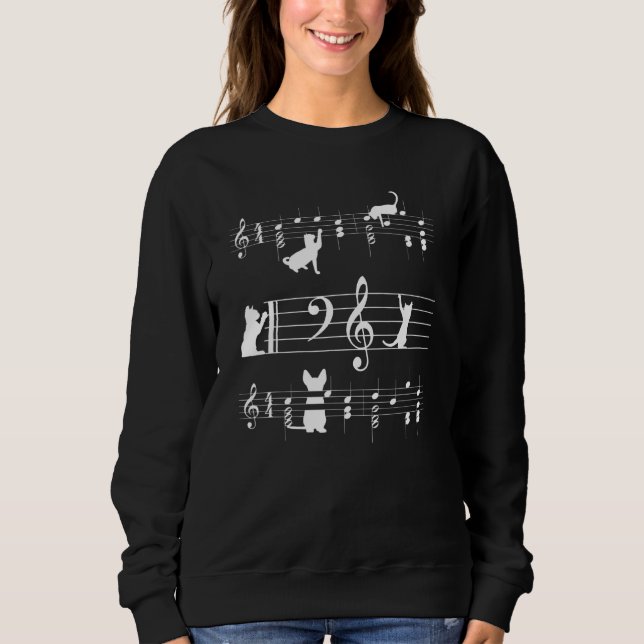 Choir Chöre Musician Choral Ladder Music Singer Ca Sweatshirt (Front)