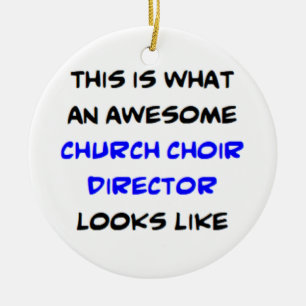 choir director church, awesome ceramic ornament