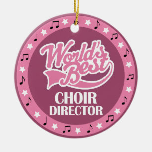 Choir Director Gift For Her Ceramic Tree Decoration