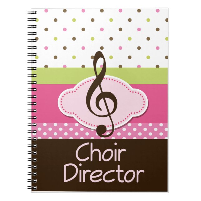 Choir Director Gift Journal Notebook (Front)
